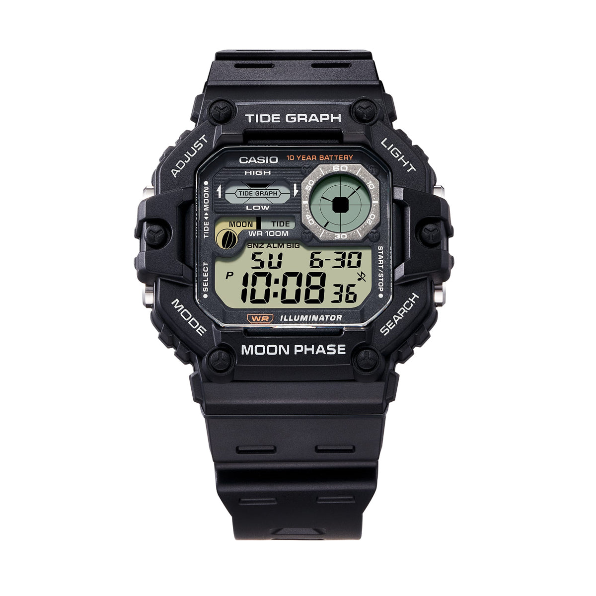 Orologio Casio WS-1700H-1AVEF Sportivo Fasi Lunari Marea