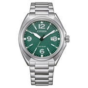 Citizen AW1571-76X Eco-Drive Green Steel Watch