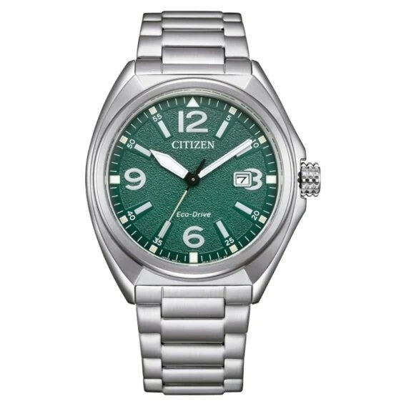 Citizen AW1571-76X Eco-Drive Green Steel Watch