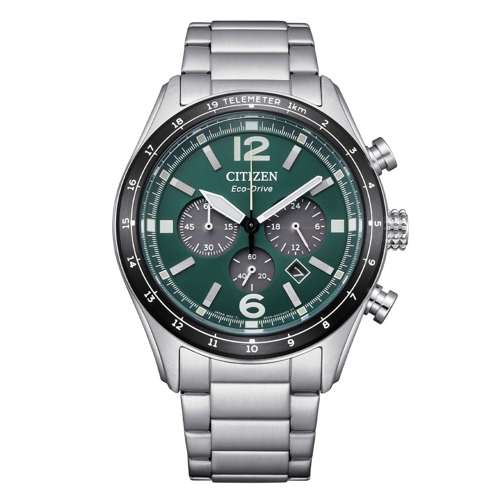 Orologio Citizen CA4654-55X Eco-Drive Crono Titanium Verde