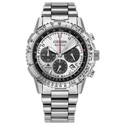 Citizen CA4660-61A Eco-Drive Chronograph White Steel Watch