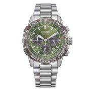 Orologio Citizen CA4664-60W Eco-Drive Cronografo Verde Panda
