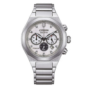 Orologio Citizen CA4690-51A Eco-Drive Cronografo Acciaio Bianco