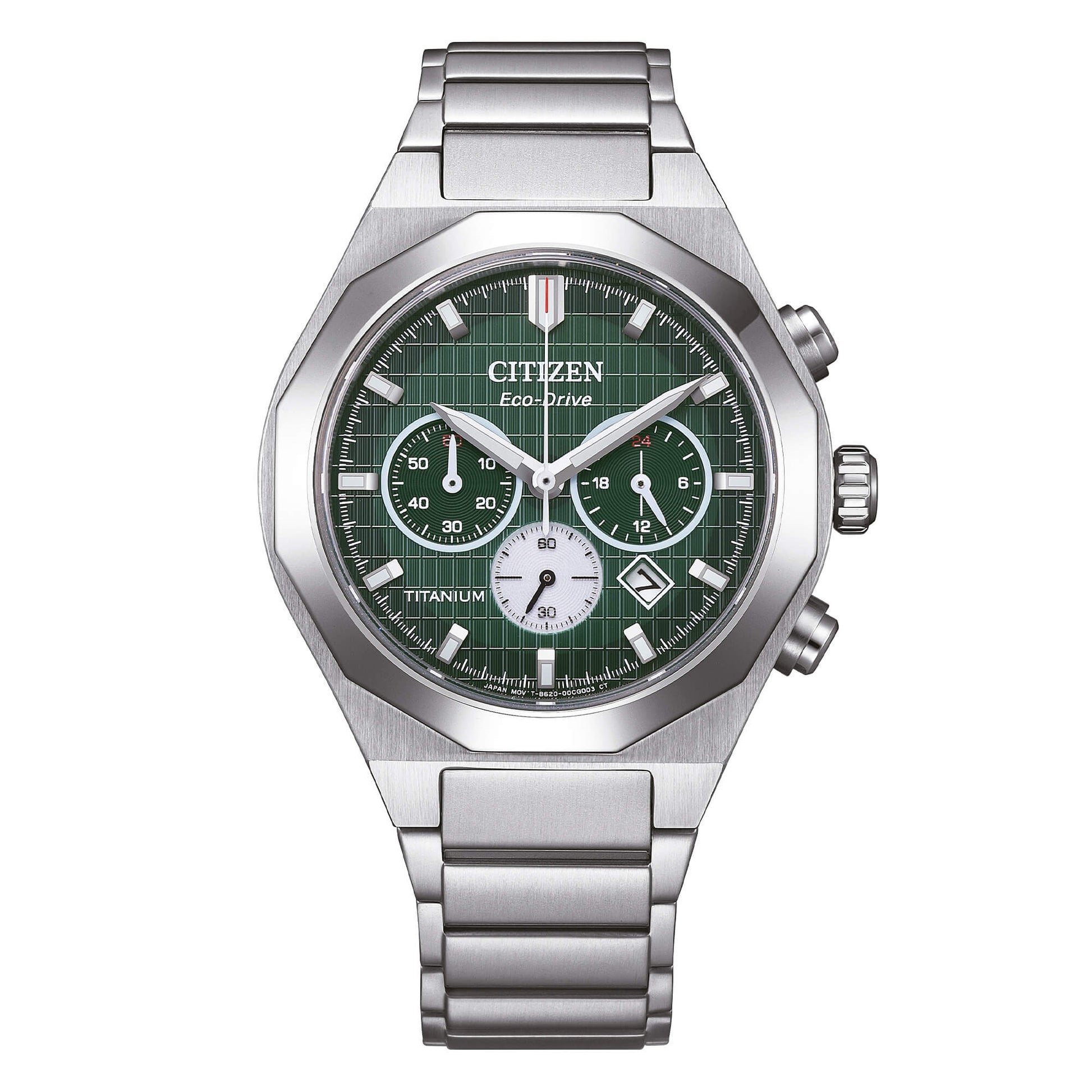 Orologio Citizen CA4691-59X Eco-Drive Crono Titanium Verde