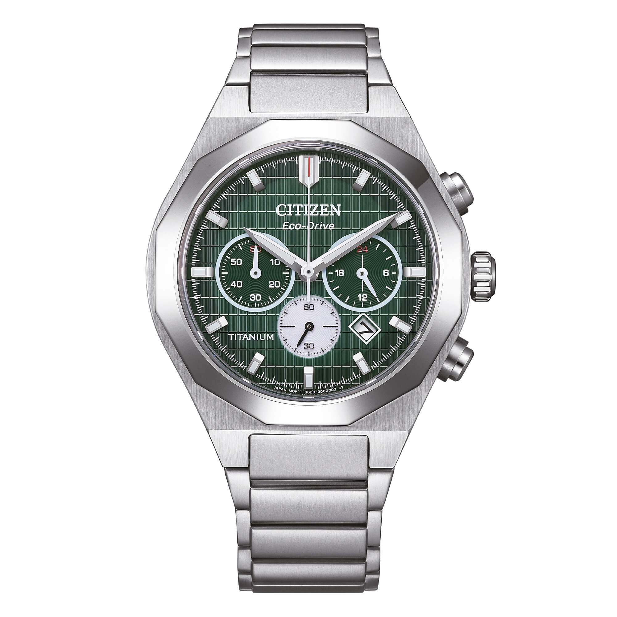 Orologio Citizen CA4691-59X Eco-Drive Crono Titanium Verde