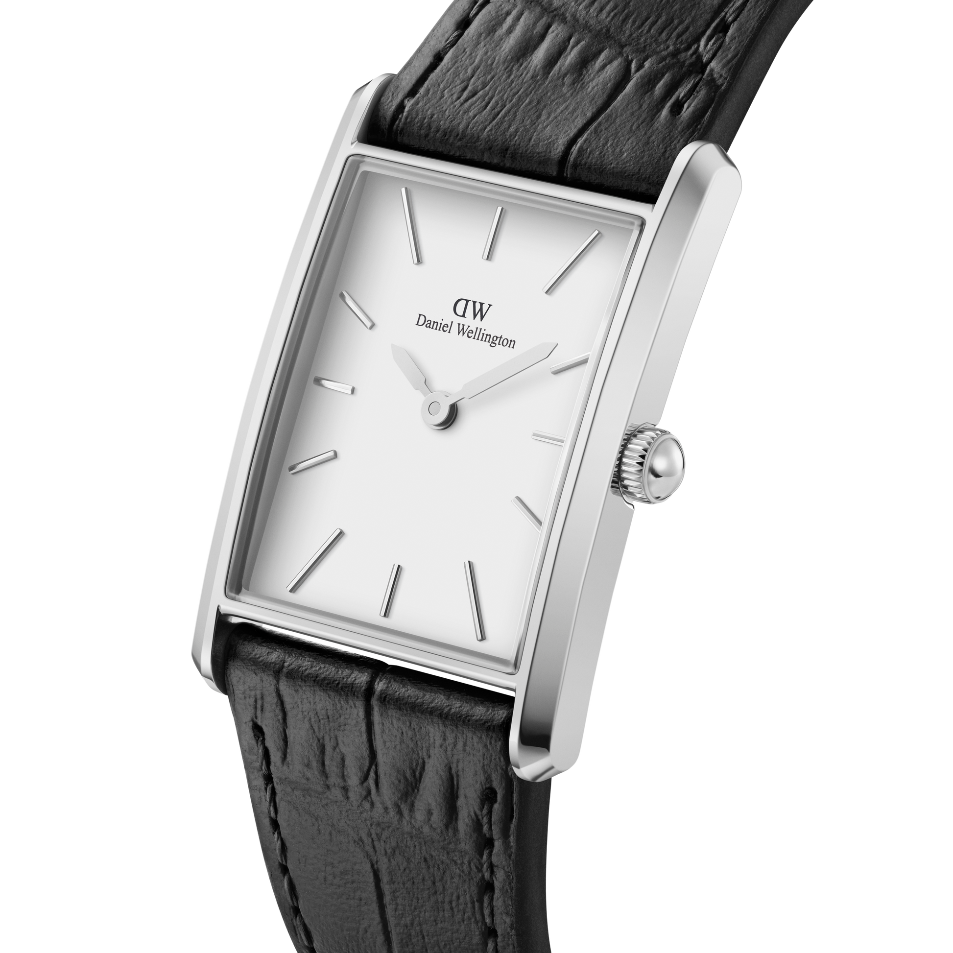 Daniel Wellington Bound Black Crocodile Silver Dw00100697 watch