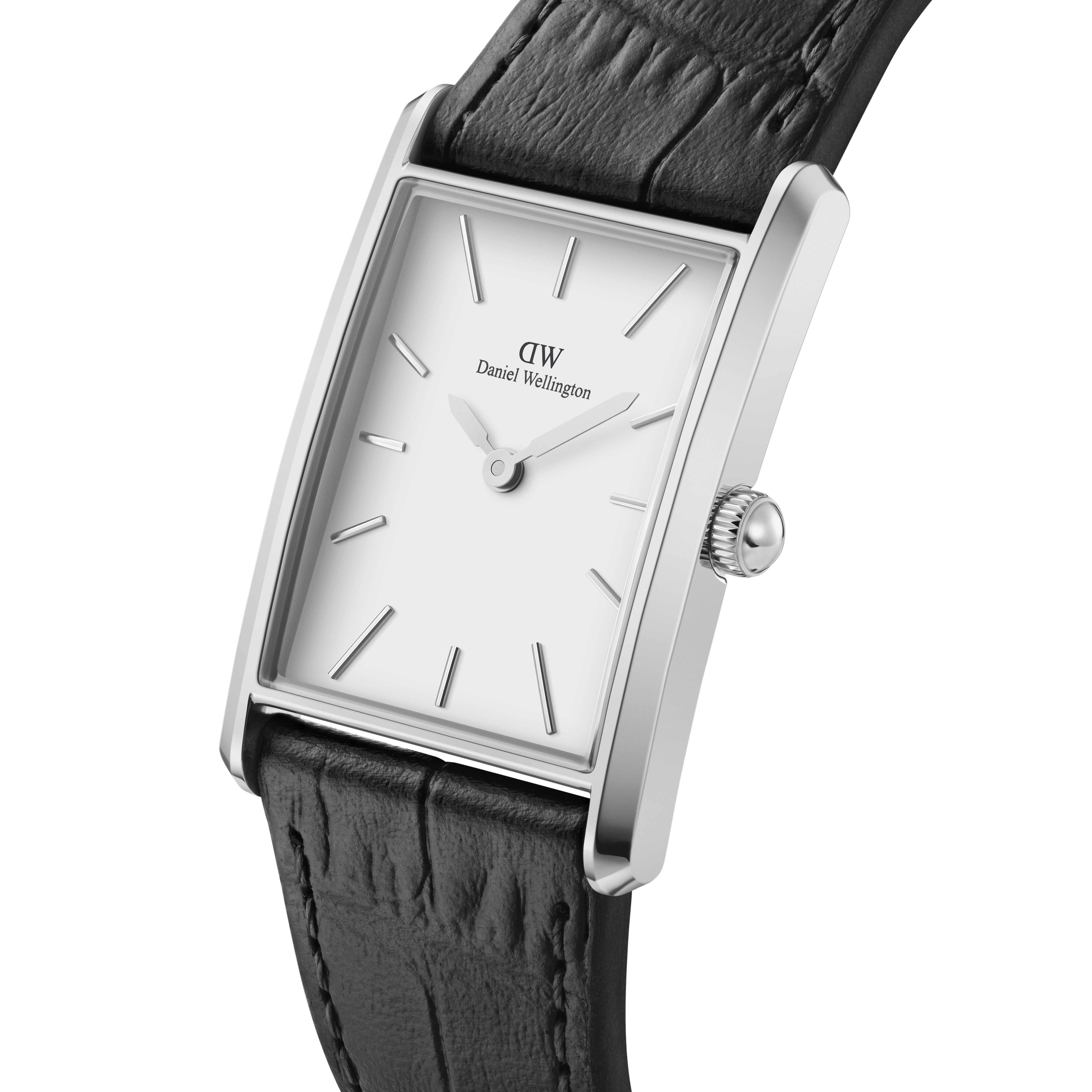 Daniel Wellington Bound Black Crocodile Silver Dw00100697 watch