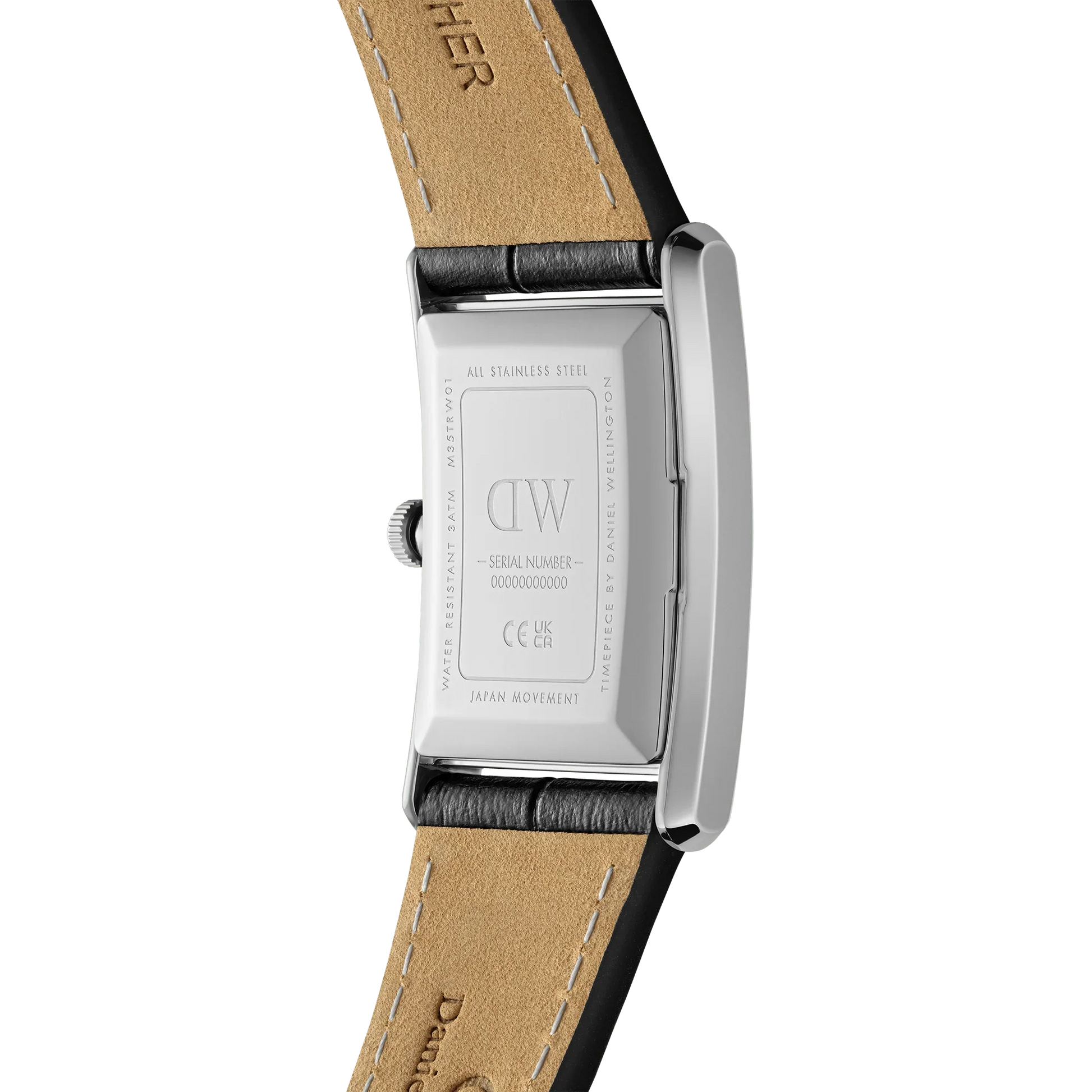 Daniel Wellington Bound Black Crocodile Silver Dw00100697 watch