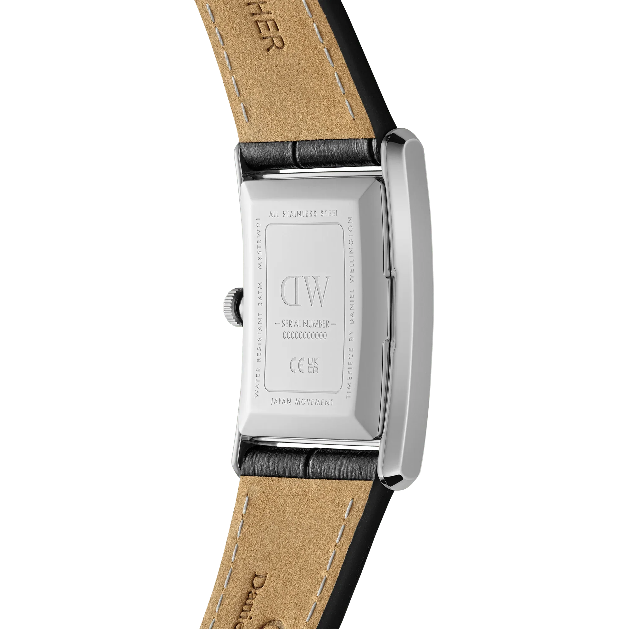 Daniel Wellington Bound Black Crocodile Silver Dw00100697 watch