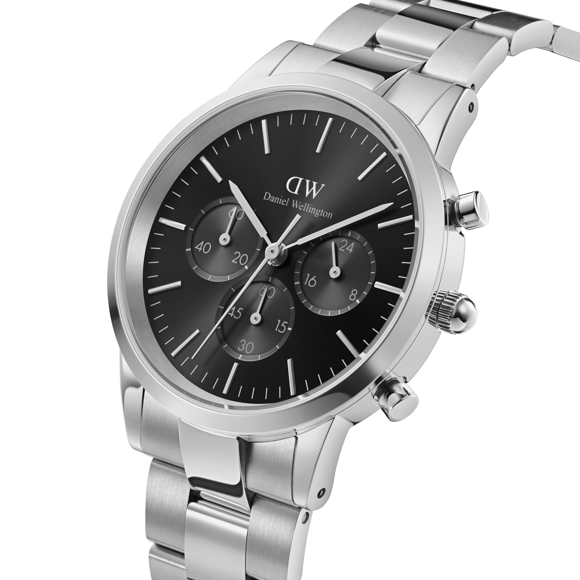 Daniel Wellington Iconic Chronograph Link Onyx S Dw00100645 watch