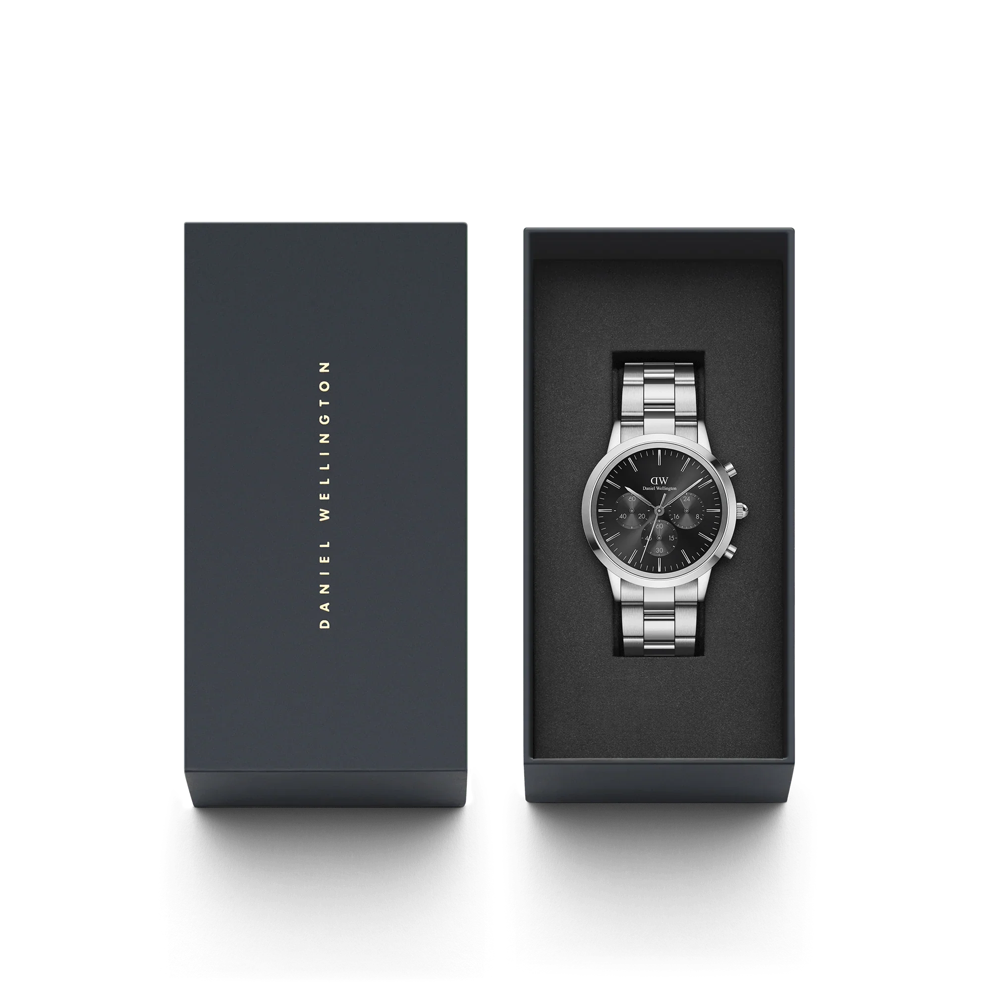Daniel Wellington Iconic Chronograph Link Onyx S Dw00100645 watch