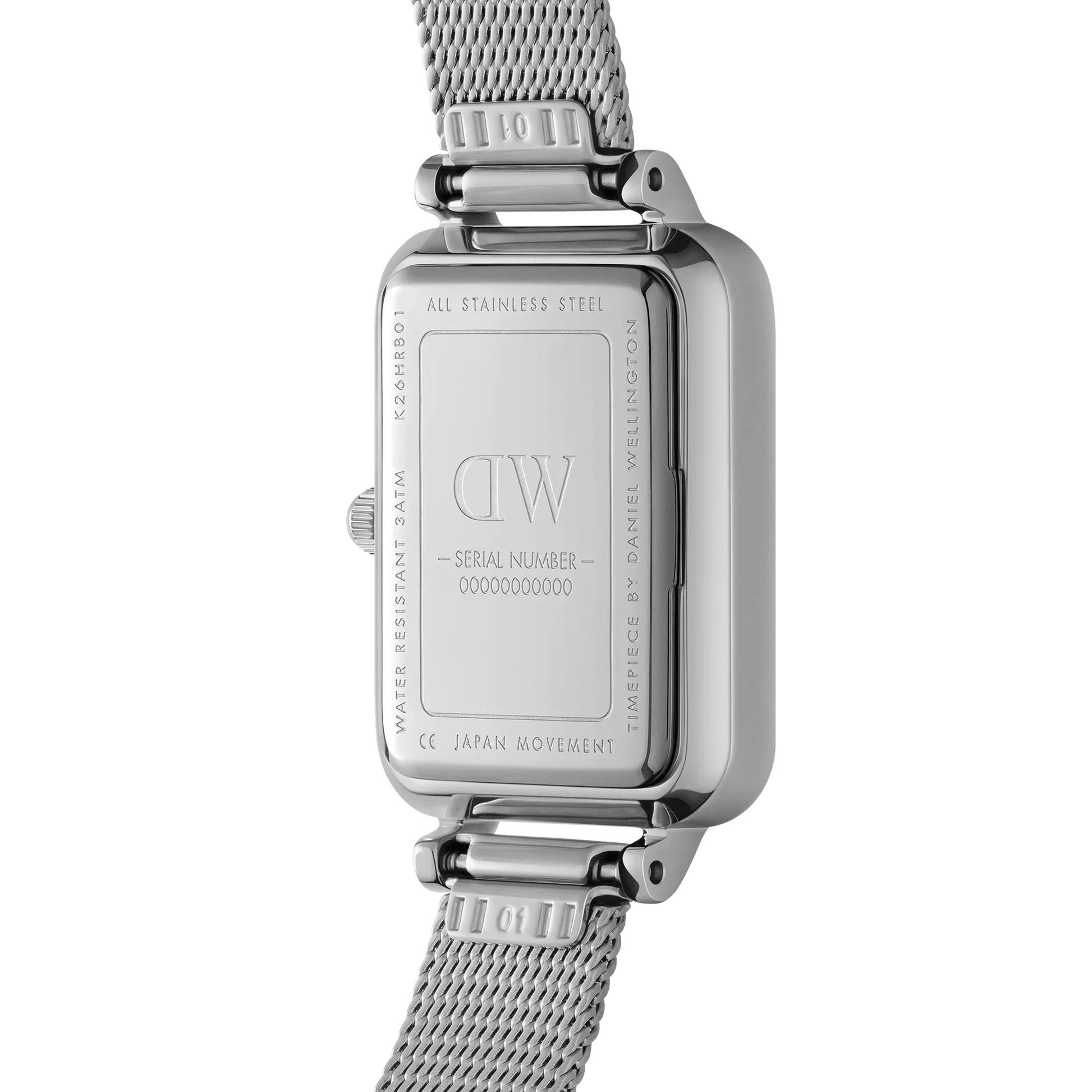 Daniel Wellington Quadro Roman Numerals Sterling watch Dw00100690