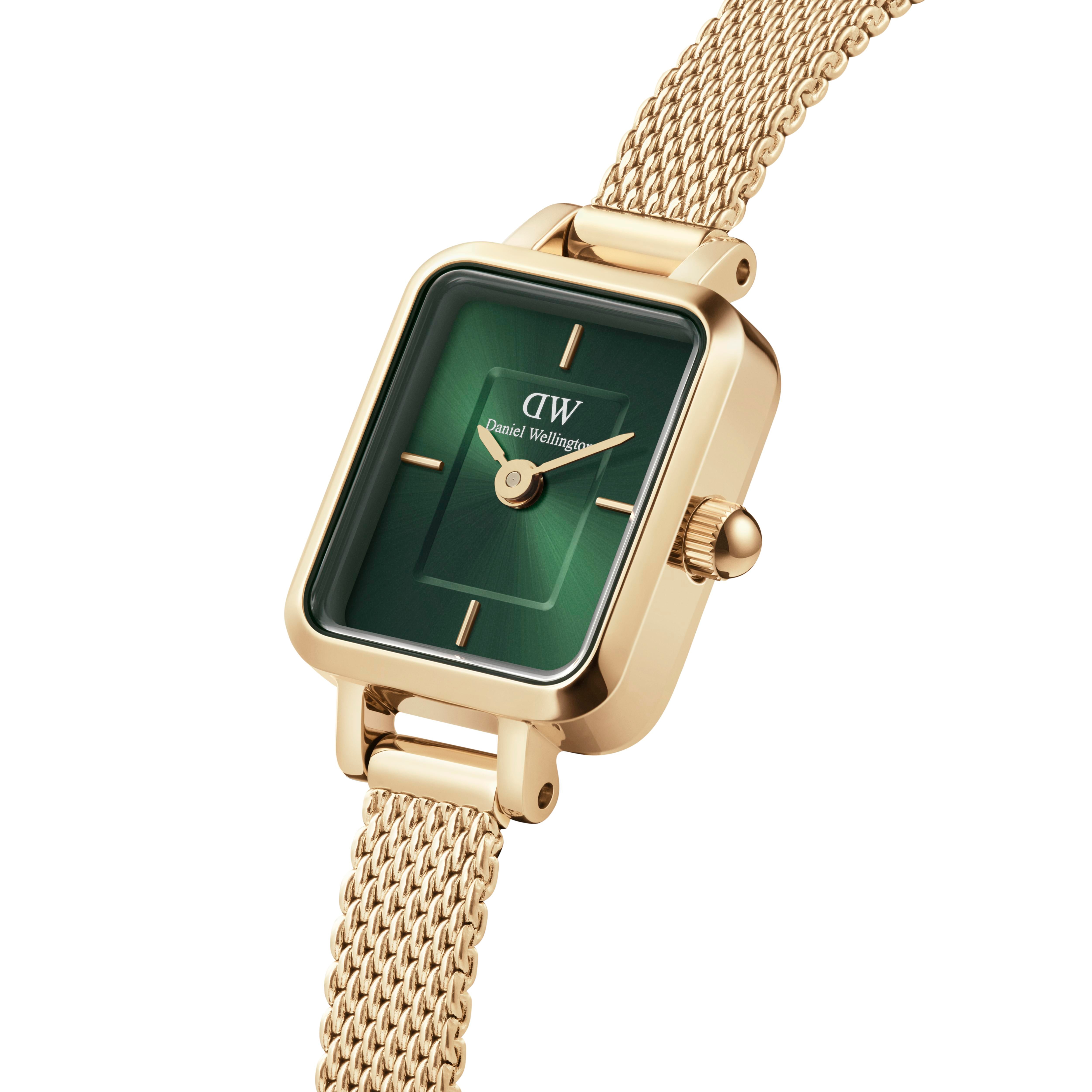Daniel Wellington Quadro Mini Evergold Emerald Watch Dw00100653