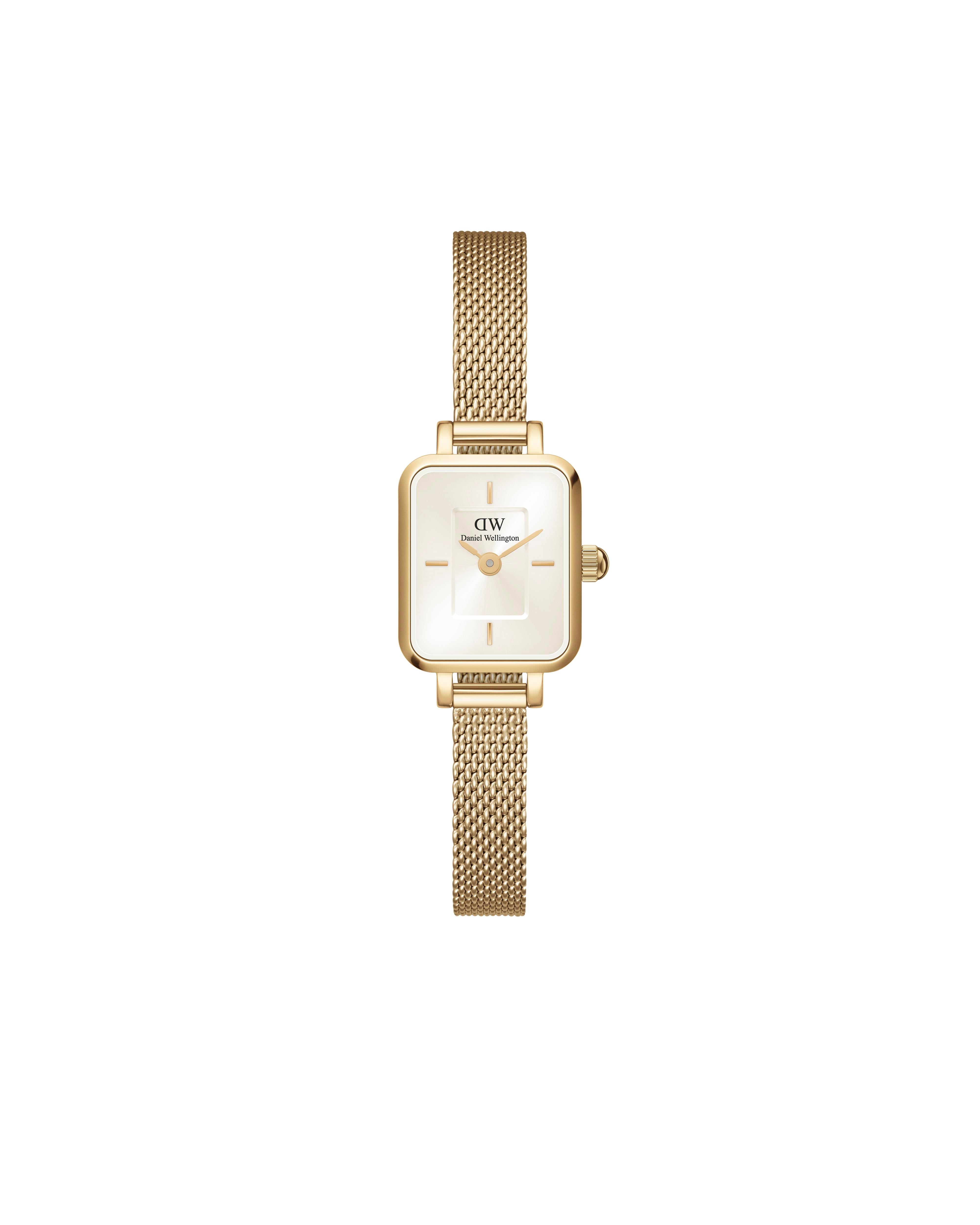 Daniel Wellington Quadro Mini Evergold Champagne Watch DW00100656