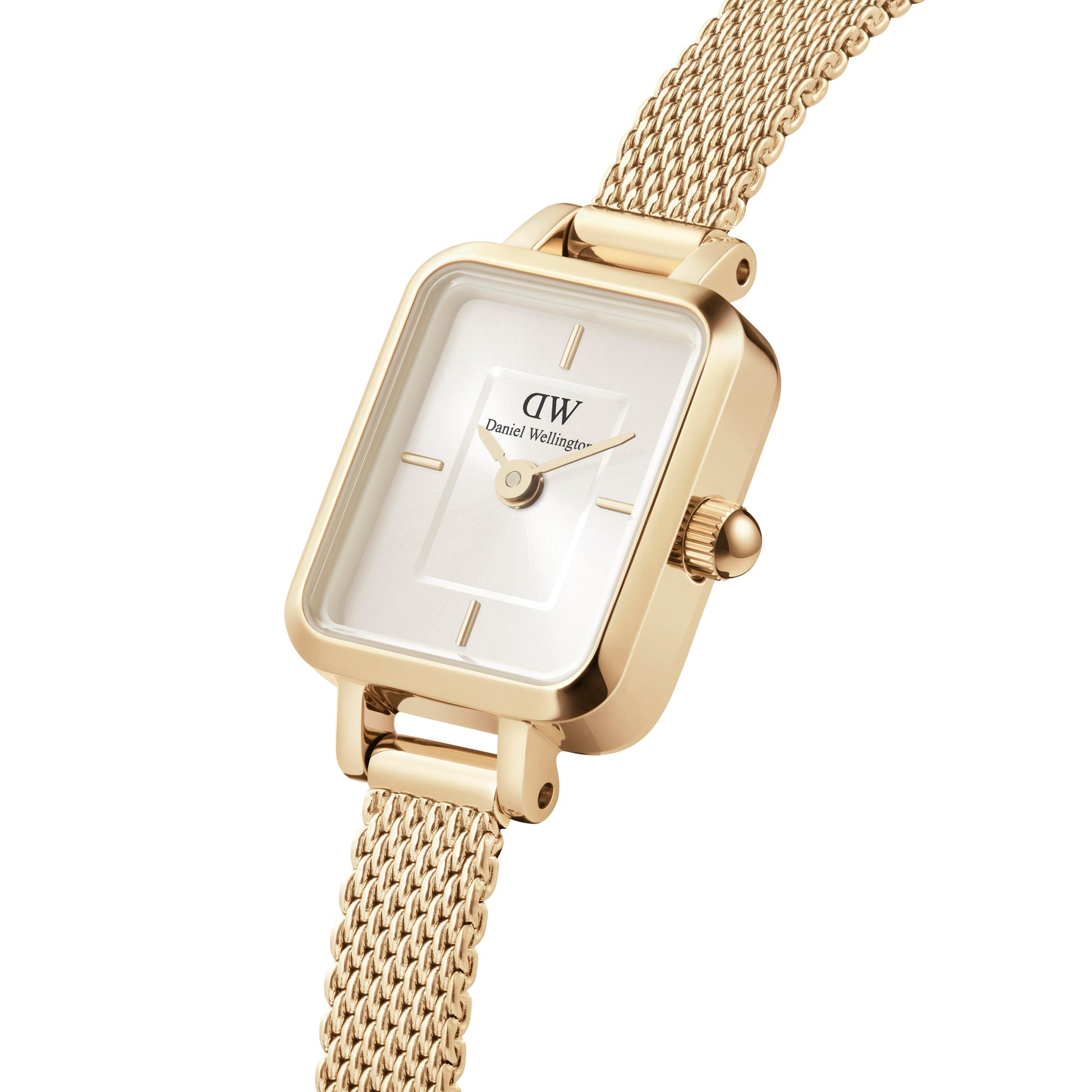 Daniel Wellington Quadro Mini Evergold Champagne Watch DW00100656
