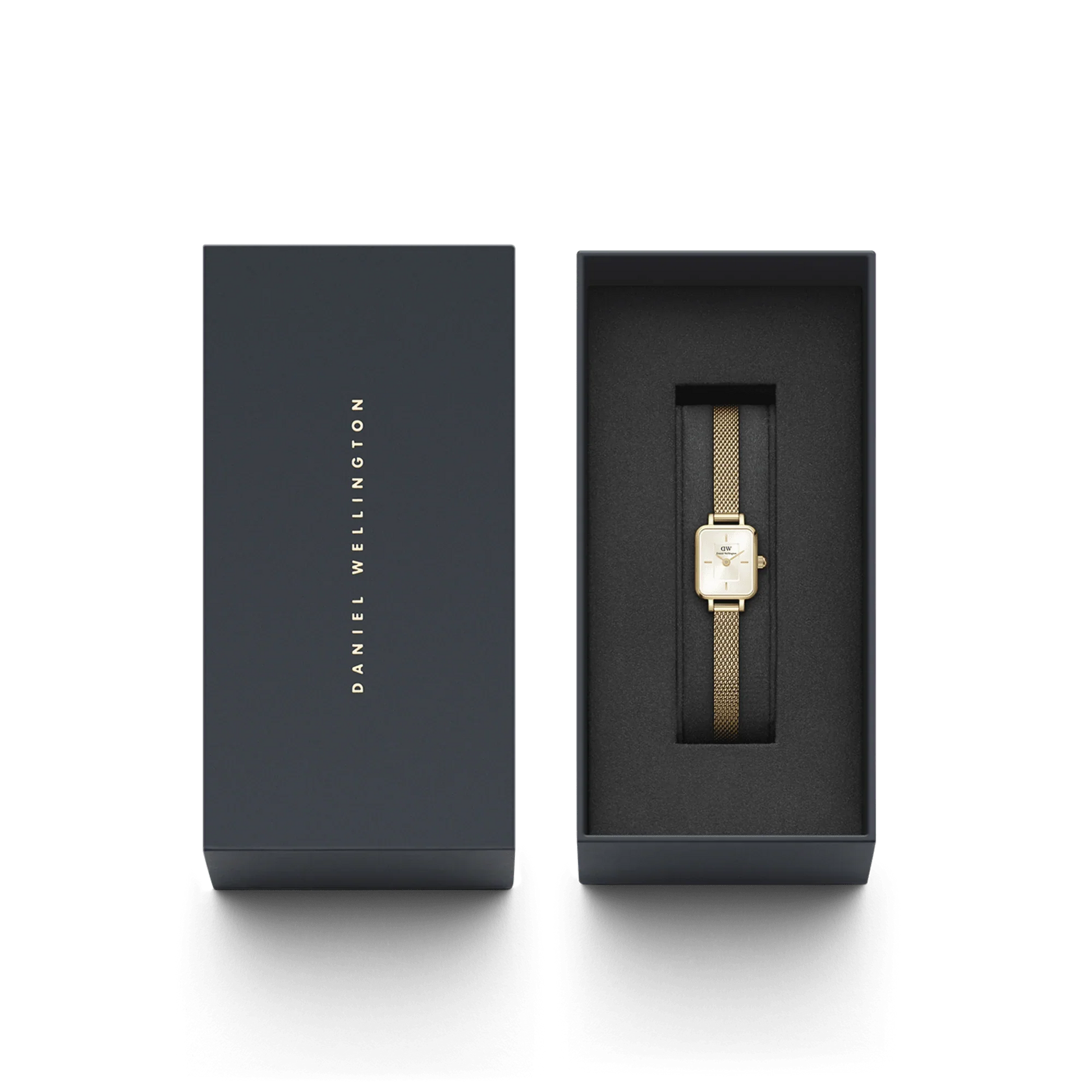 Daniel Wellington Quadro Mini Evergold Champagne Watch DW00100656