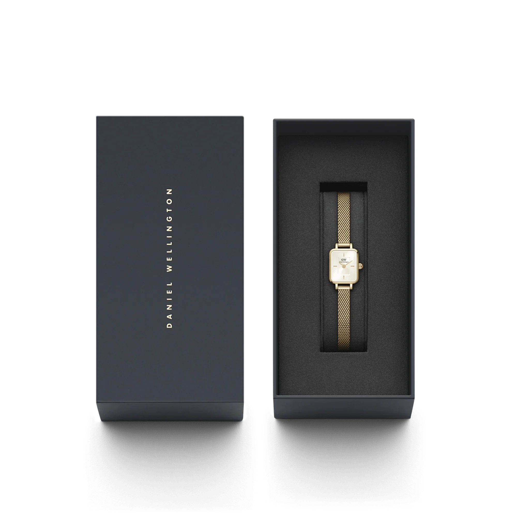 Daniel Wellington Quadro Mini Evergold Champagne Watch DW00100656