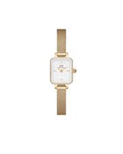 Daniel Wellington Quadro Mini Lumine Bezel Gold Watch Dw00100730