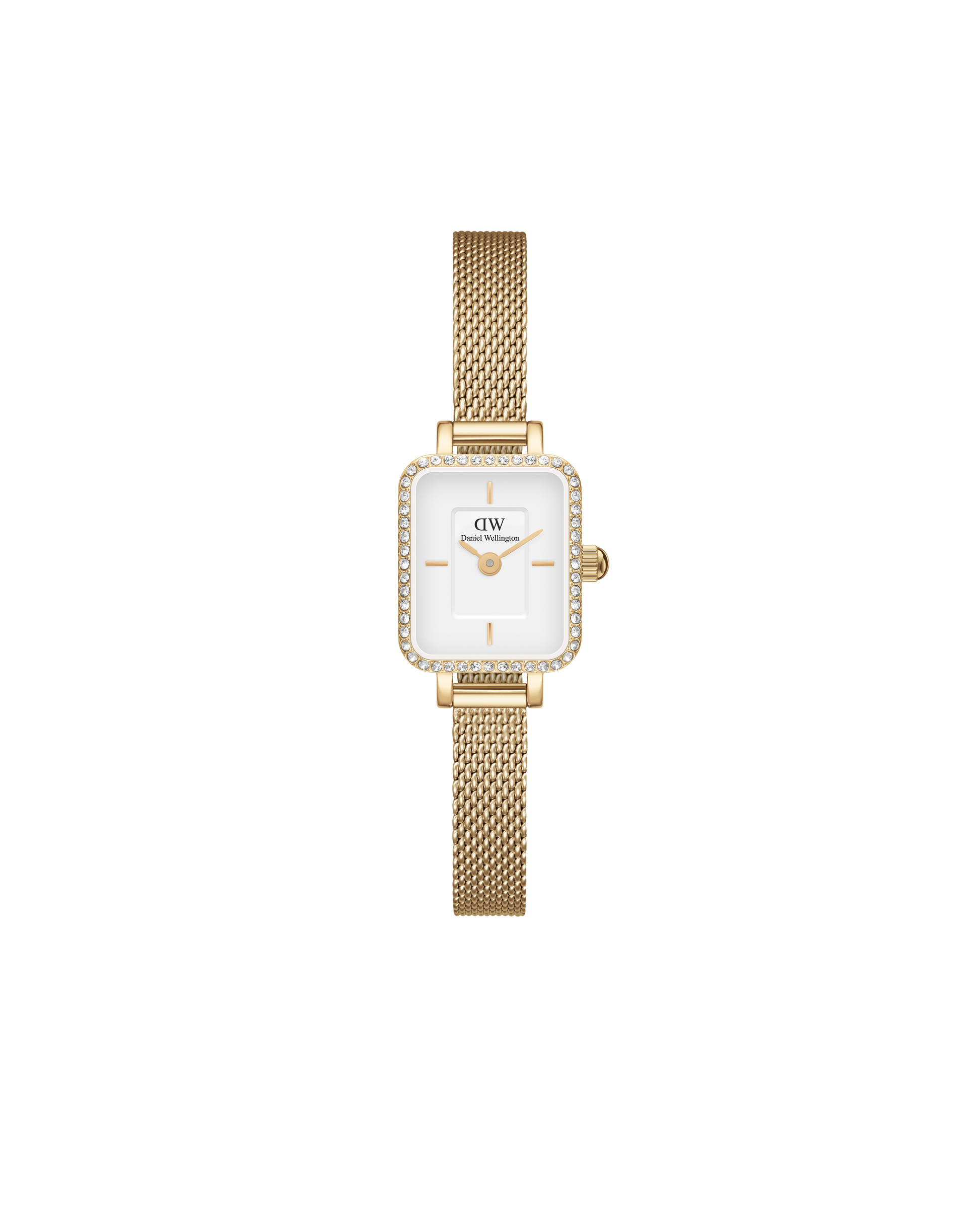Daniel Wellington Quadro Mini Lumine Bezel Gold Watch Dw00100730