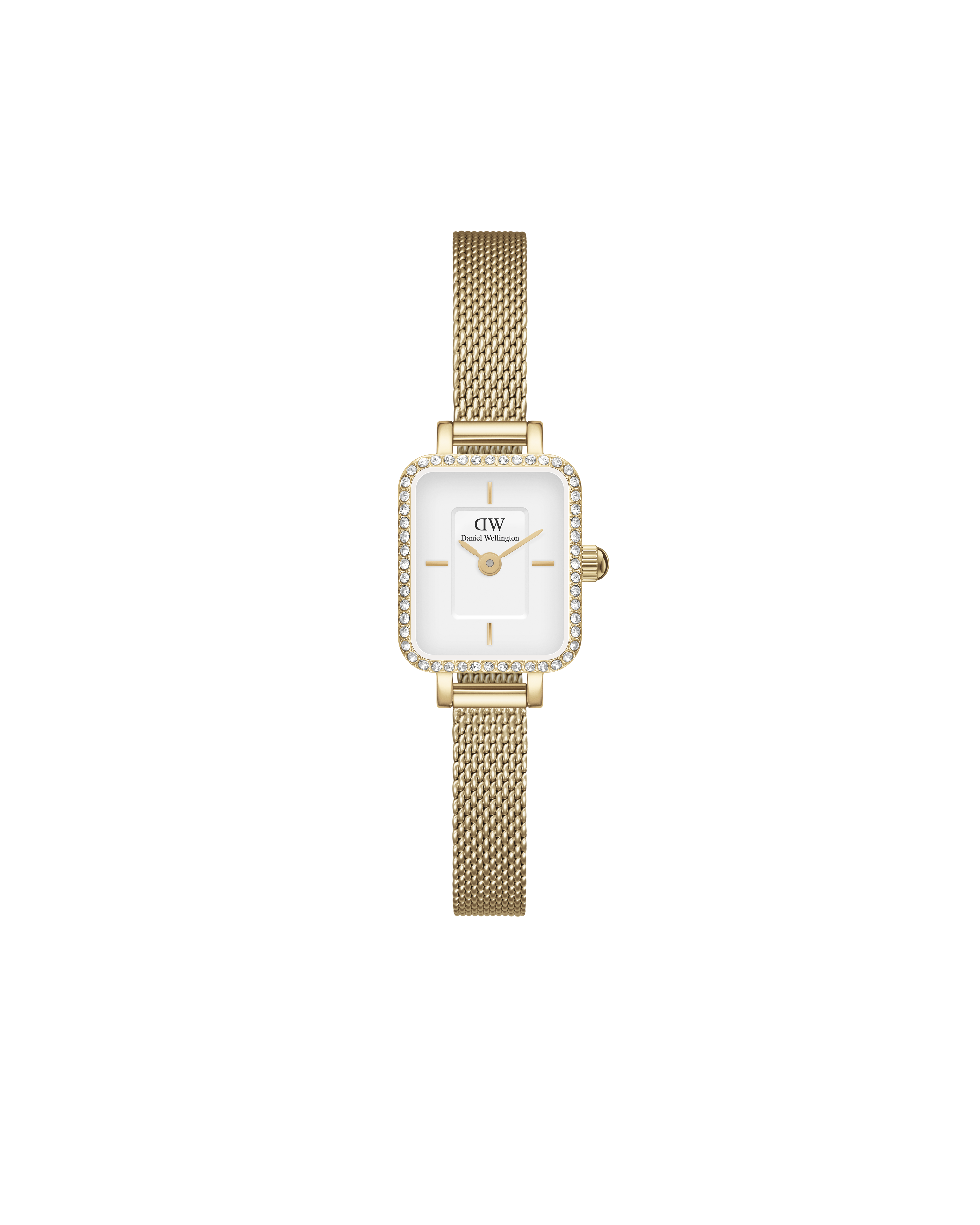 Daniel Wellington Quadro Mini Lumine Bezel Gold Watch Dw00100730