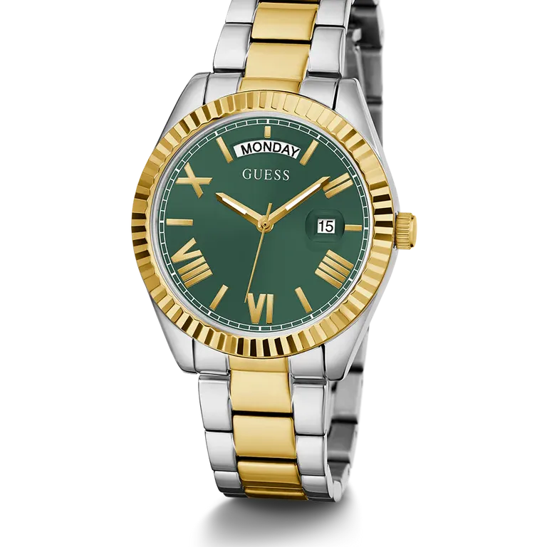Orologio Donna Guess Oro e Verde Maglia Milanese GW0308L5