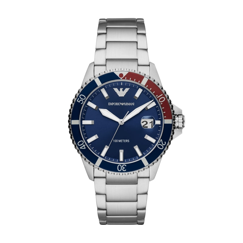 Orologio Emporio Armani AR11339 Solo Tempo Acciaio Blu Sottile