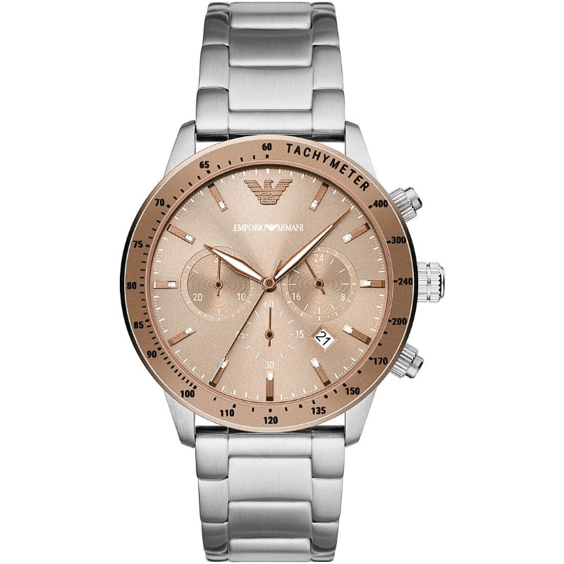 Orologio Emporio Armani AR11352 Solo Tempo Blu Milanese Sottile