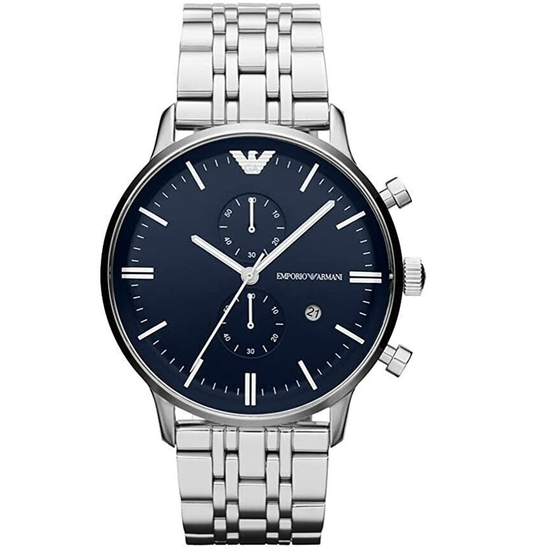 Orologio Emporio Armani AR1648 Cronografo Pelle Marrone