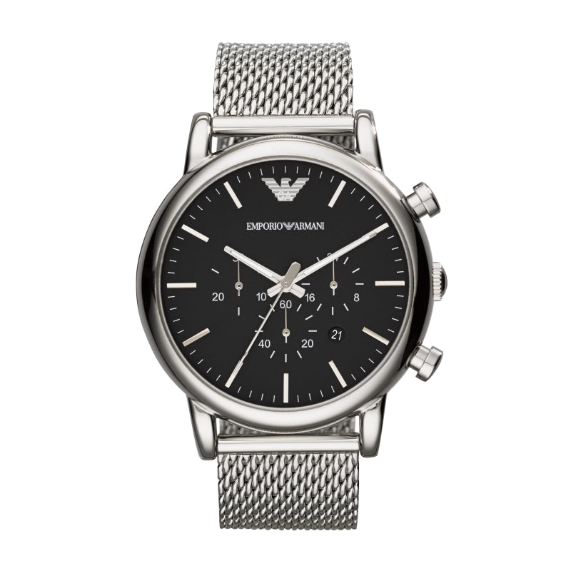 Orologio Emporio Armani AR1808 Cronografo Acciaio Classico