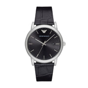 Orologio Emporio Armani AR2500 Solo Tempo Pelle Nera