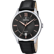 Festina Women's Watch F20426/6 Two-Tone Rose Gold Blue
