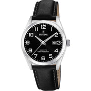Festina Women's Watch F20446/3 Rose Gold Green Leather