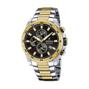 Festina Women's Watch F20562/4 Two-Tone Rose Gold Blue