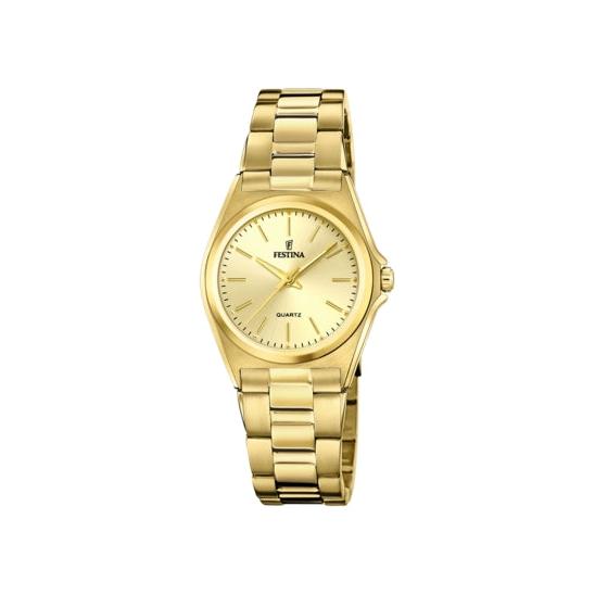 Festina F20557/3 Chronograph Watch Rose Gold Green