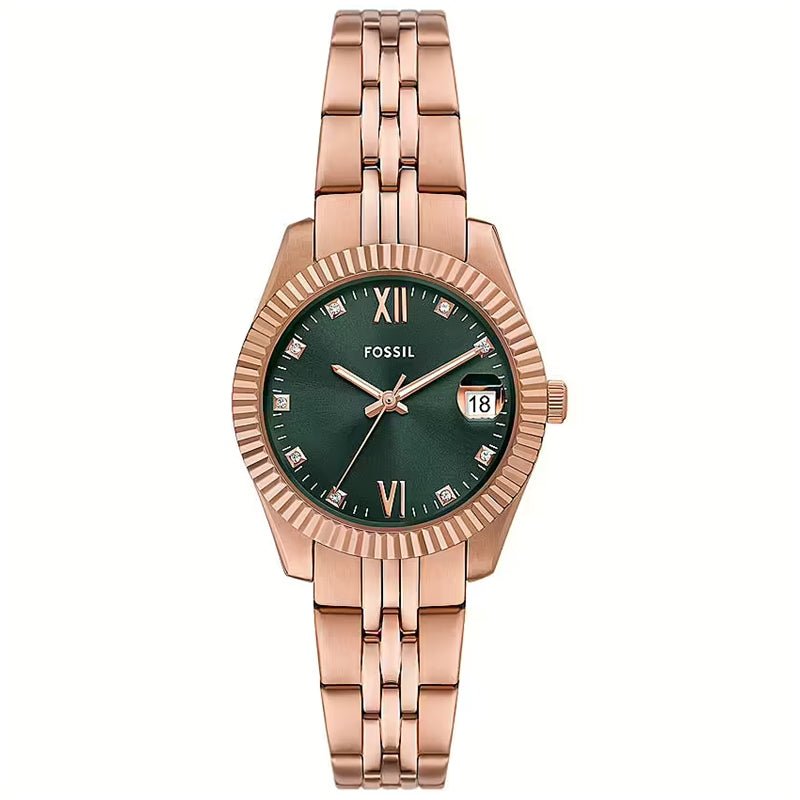 Orologio Fossil Donna ES5369 Solo Tempo Pelle Nera