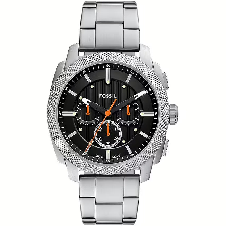 Orologio Fossil Uomo FS6095 Cronografo Pelle Nera