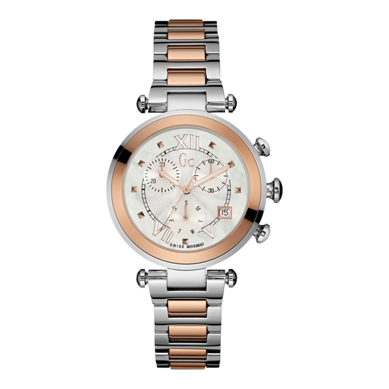 Orologio Gc Donna Y05002M1 Oro Rosa Cristalli