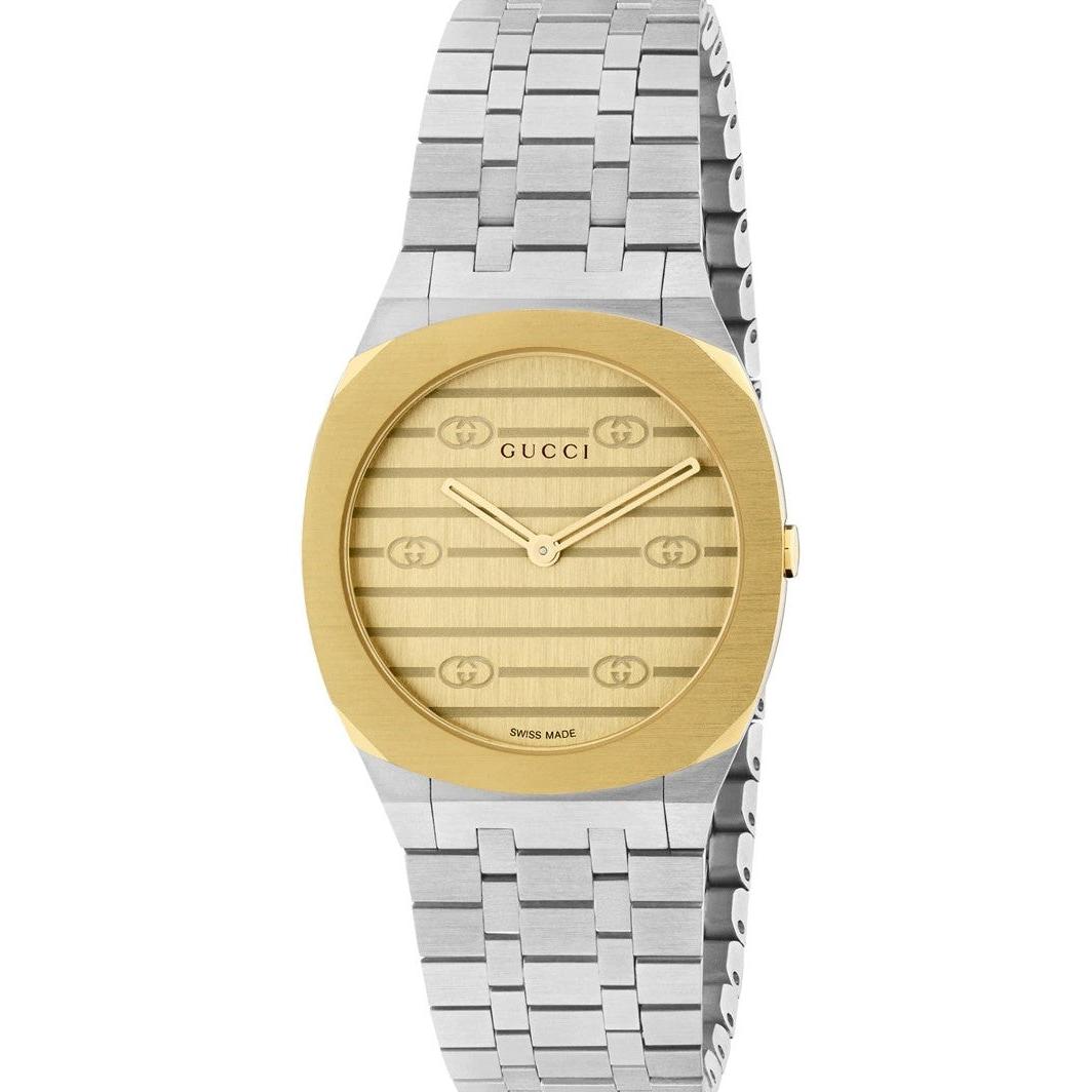 Orologio Gucci Donna YA163502 Gucci 25H Bicolore