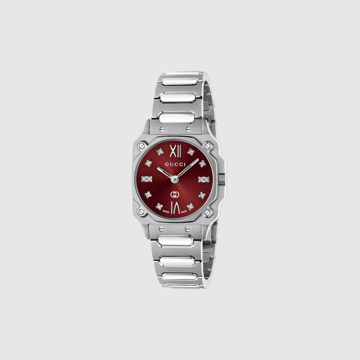 Orologio Gucci G-Flat YA166508 Quarzo Swiss Made Acciaio Inossidabile