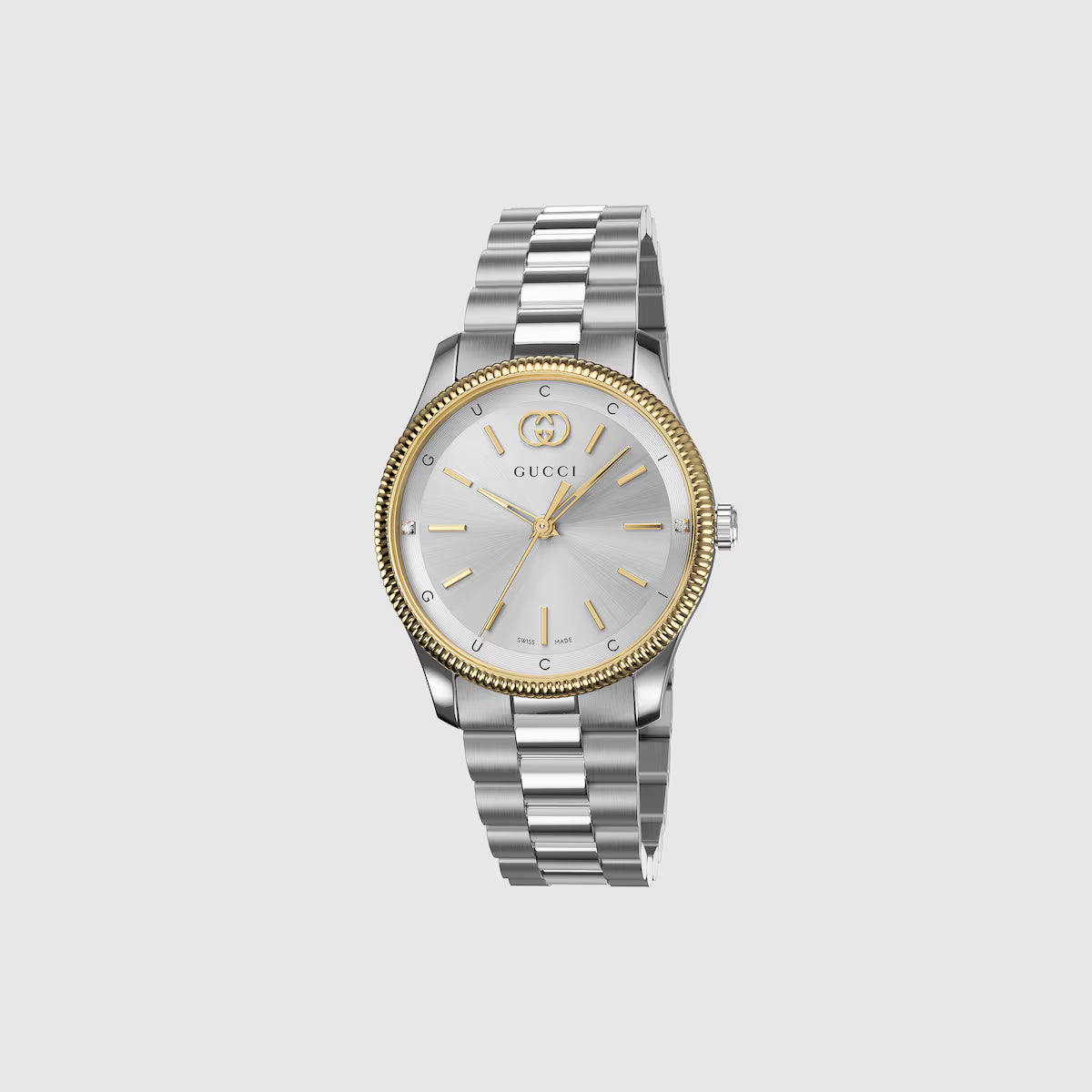 Orologio Gucci G-Timeless YA1265063 Quadrante Argento Diamanti Naturali
