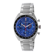 Orologio Gucci Interlocking G YA142317 Cronografo Quadrante Blu