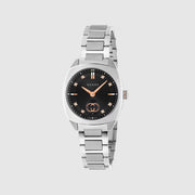 Orologio Gucci Interlocking G YA142513 Diamanti Quadrante Nero