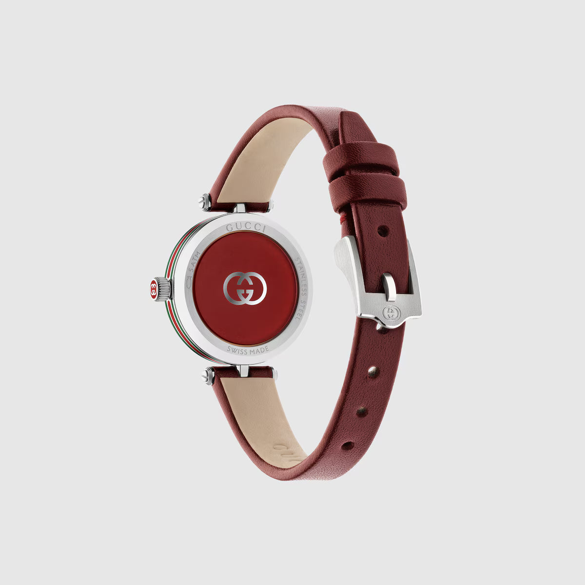 Orologio Gucci Modello 2000 YA167504 Cinturino Pelle Rossa