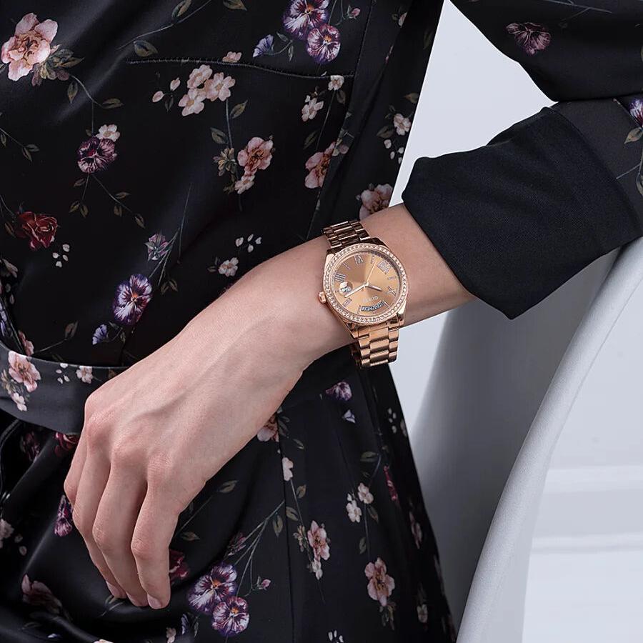 Orologio Guess Donna GW0307L3 Oro Rosa Blu Cristalli
