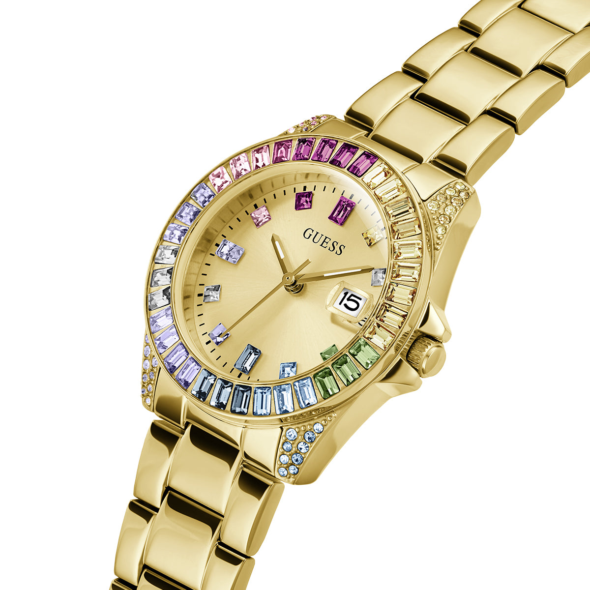 Orologio Guess Donna GW0475L3 Silicone Blu Oro Rosa