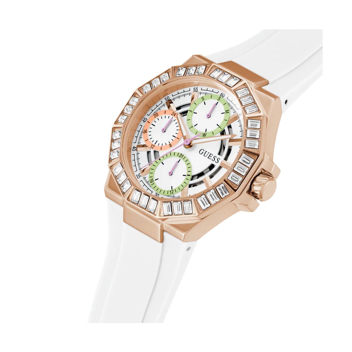 Orologio Guess Donna GW0695L3 Oro Rosa Verde Cristalli
