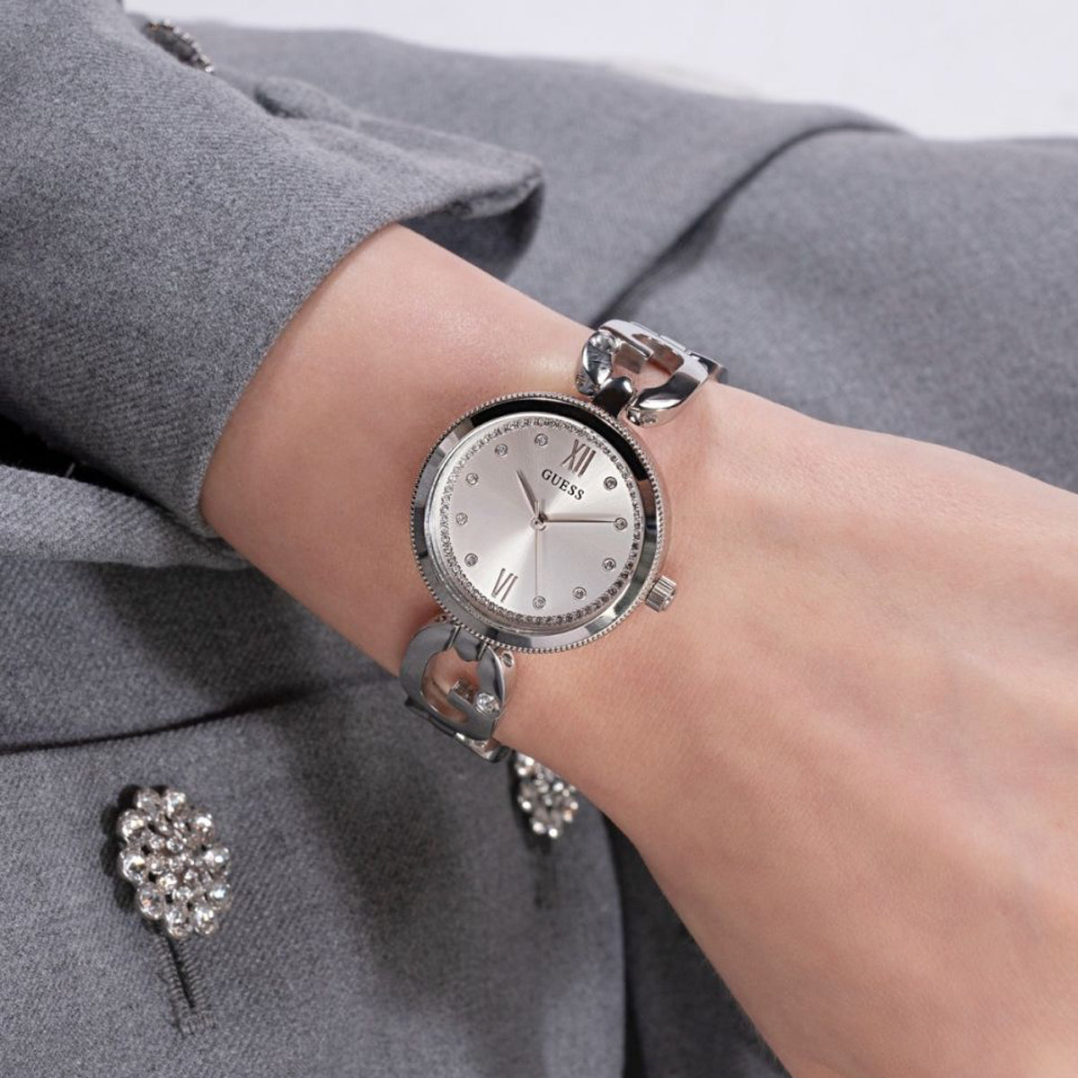 Orologio Guess Donna GW0759L1 Acciaio Cristalli