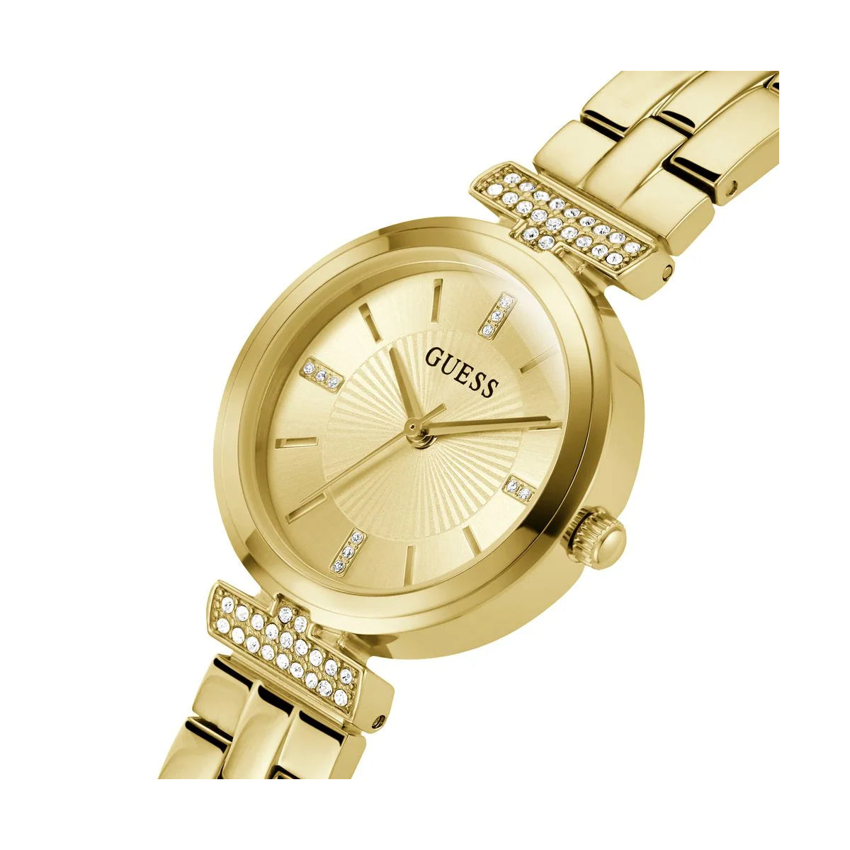 Orologio Guess Donna GW0762L2 Silicone Bianco Oro Rosa