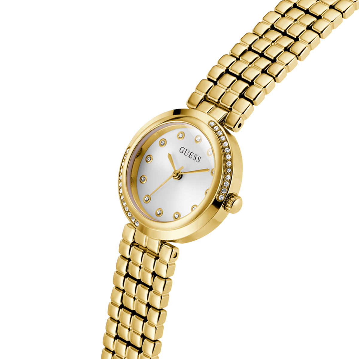 Orologio Guess Donna GW0930L2 Pelle Bianca Oro Rosa