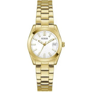 Orologio Guess Donna GW0934L2 Pelle Bianca Oro Rosa Cristalli